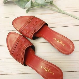 Cole Haan red leather sandals women’s size 10.5